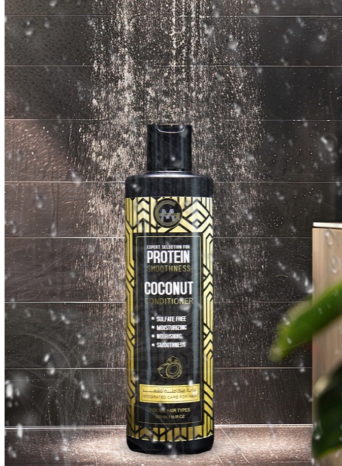 GM Professional GM Coconut Conditioner - Sulfate, Paraben, and Silicone-Free - 500ml  - Image 3