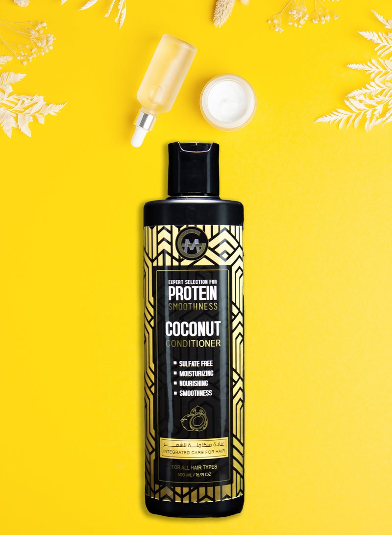 GM Professional GM Coconut Conditioner - Sulfate, Paraben, and Silicone-Free - 500ml  - Image 4