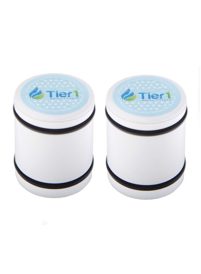 Tier1 Replacement for Culligan WHR-140 Level 2 Showerhead Shower Filter Cartridge 2 Pack - Image 1