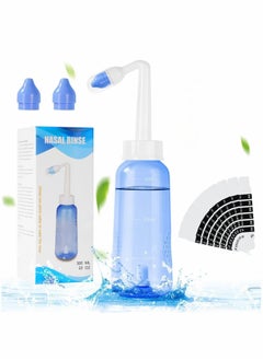 Y&D Neti Pot, Sinus Rinse Kit, Pot Rinse, Kit with 10 Thermometer Sticker, Nasal Wash for Adult Kid (300ml)  - Image 1