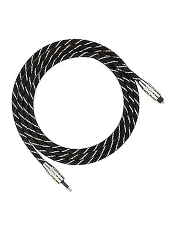 كابل الصوت الرقمي البصري SPDIF المطلي بالذهب مقاس 3.5 مم لتلفزيون HDTV والمسرح المنزلي - Image 1