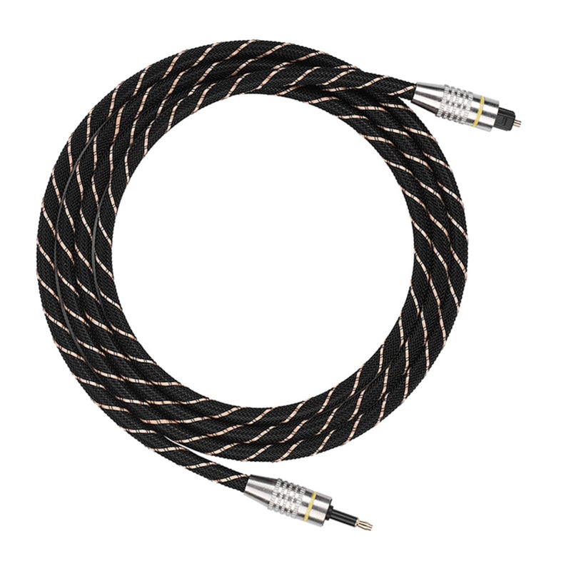 كابل الصوت الرقمي البصري SPDIF المطلي بالذهب مقاس 3.5 مم لتلفزيون HDTV والمسرح المنزلي - Image 5