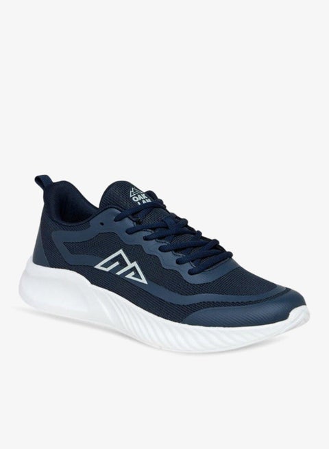 Panelled Lace-Up Sports Shoes
