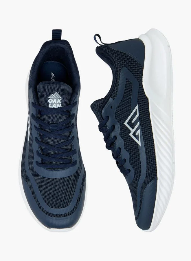 Oaklan by Shoexpress Panelled Lace-Up Sports Shoes With Pull Tab