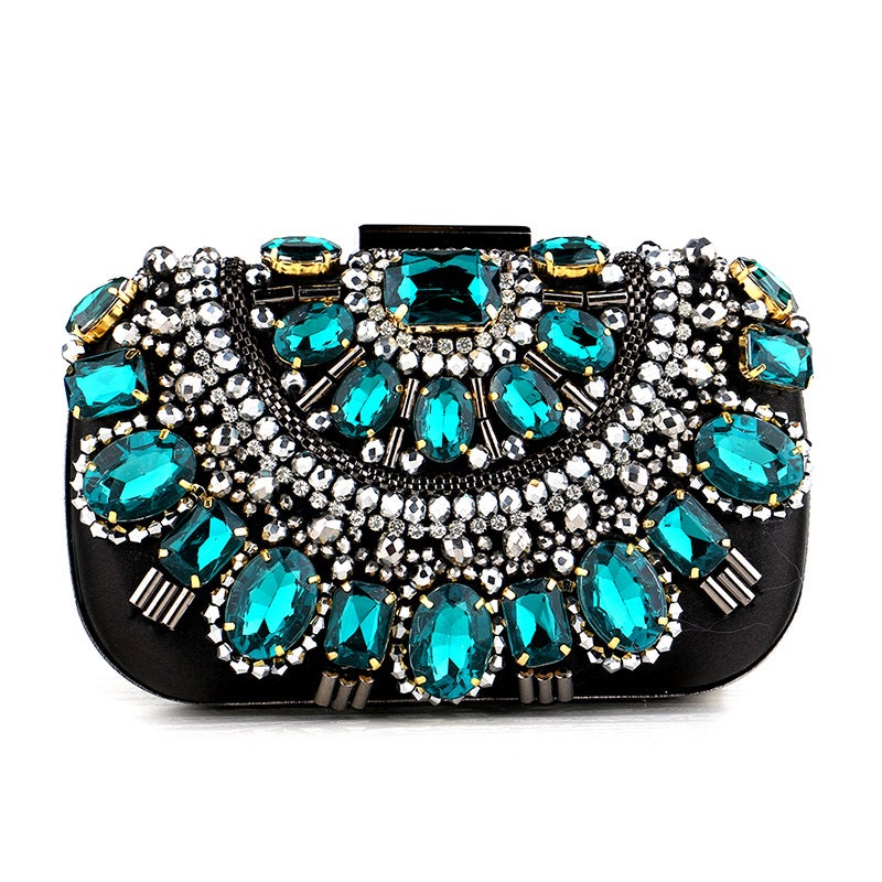 Light Luxury Handmade Beaded Evening Bag, Fashion, Elegant Ladies' Clutch, Exquisite Dress, Prom, Wedding, Crossbody Bag - Image 2