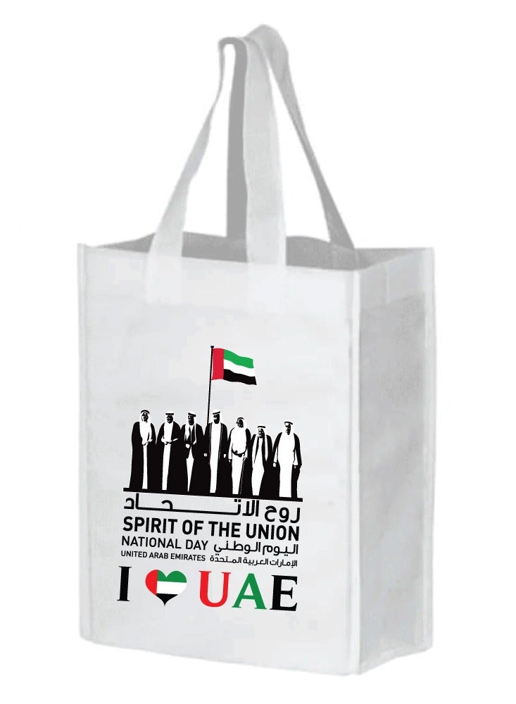 UAE National Day Non Woven Grocery Tote Bags Large  - Image 1