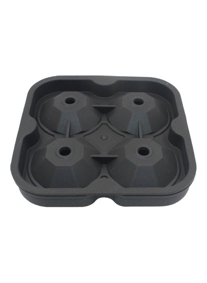 NIBEMINENT Reusable Silicone Diamond Ice Cube Tray Black 6x6x4cm - Image 1