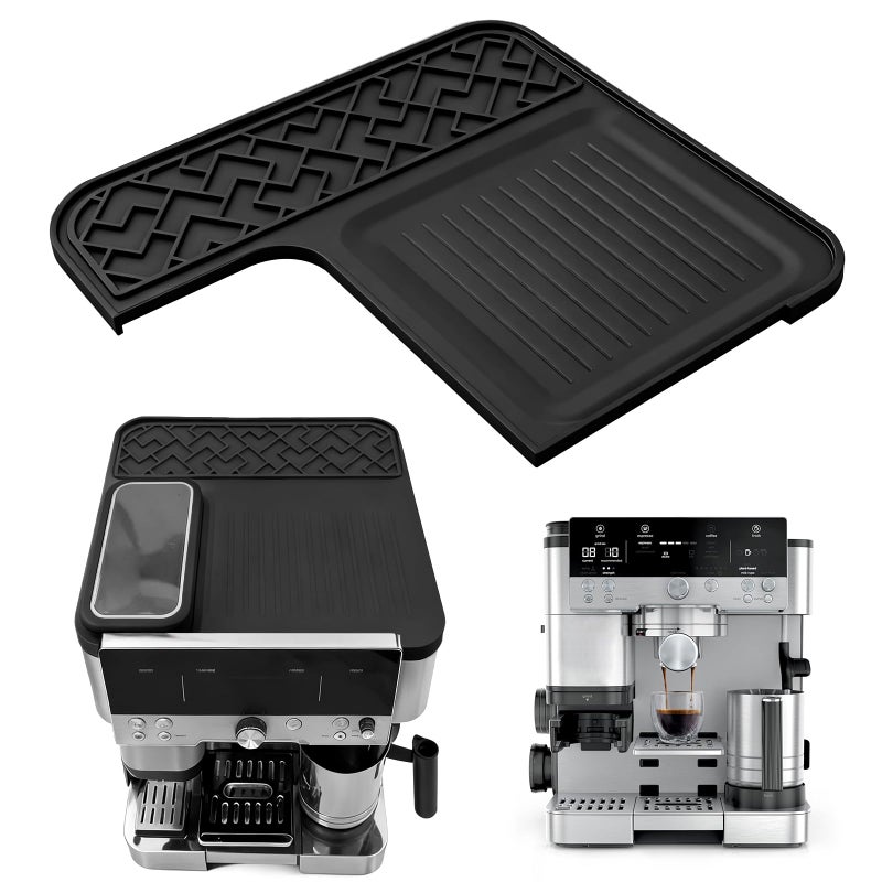 GGV Top Mat for Ninja Luxe Espresso Coffee Machine ES601 & ES701, Food-Grade Silicone Heat-Resistant, Shields Top Surface from Scratches Ninja Luxe Cafe Accessories(Black) - Image 1