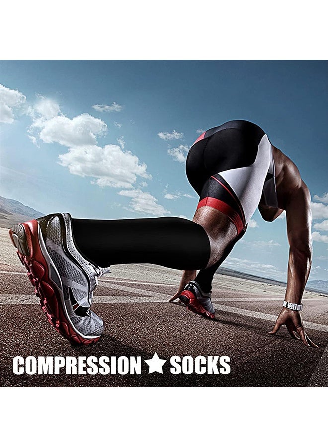 GIFT 3 Pairs Compression Socks for Women & Men Circulation 15-20 mmHg is Best Support for Athletic Running Cycling - Image 4