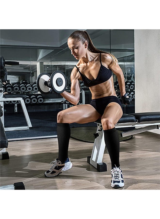 GIFT 3 Pairs Compression Socks for Women & Men Circulation 15-20 mmHg is Best Support for Athletic Running Cycling - Image 3