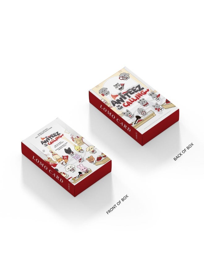 إيهوم مجموعة بطاقات صور لومي بتأثير لامع عدد 55 قطعة ATEEZ ANITEEZ IN THE CALLING POP UP، بطاقات كيبوب لهواة الجمع والمعجبين - Image 5