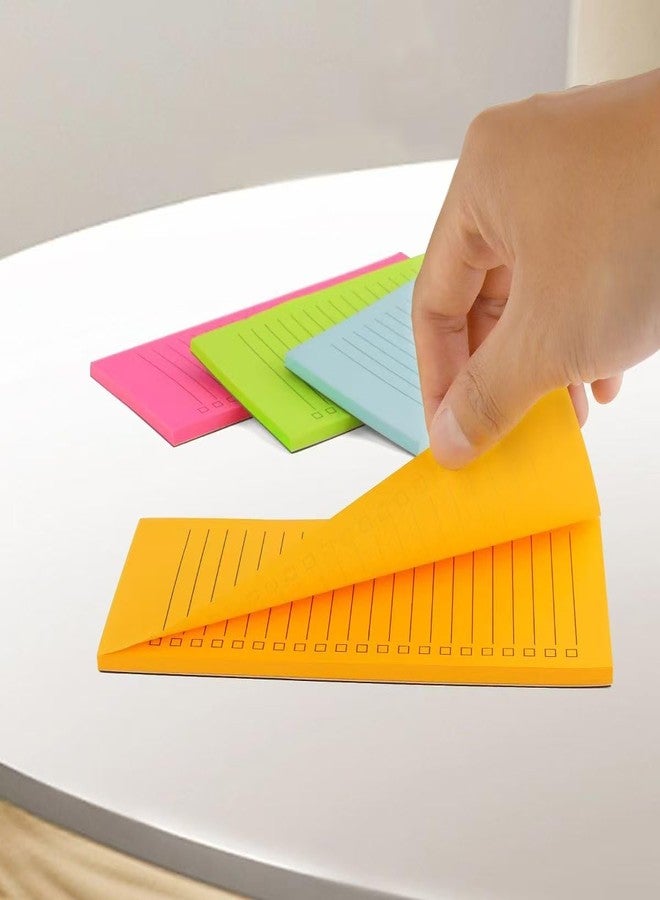 FLIPPED 4 Pack Magnetic Notepads for Refrigerator with Pen Holder,Notepad Grocery List Large Magnet Pad for Fridge,Full Magnet Back Magnetic Memo Pads for Grocery List (4 Magnetic Notepads+1 Pen Holder) - Image 4