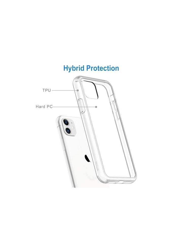 JETech Magnetic Case for iPhone 11 6.1-Inch Compatible with MagSafe Wireless Charging, Shockproof Phone Bumper Cover, Anti-Scratch Clear Back (Clear) - Image 5