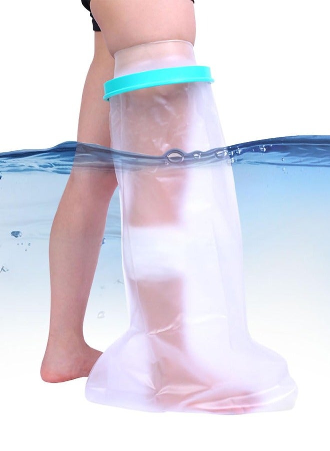 rocooart 100% Extra Large Shower and Bath Waterproof Foot Muff, Reusable Full Leg Protector, Sealed to Keep Wound Dressings Dry and isolate Burned Feet, ankles, Toes, Knees - Image 1