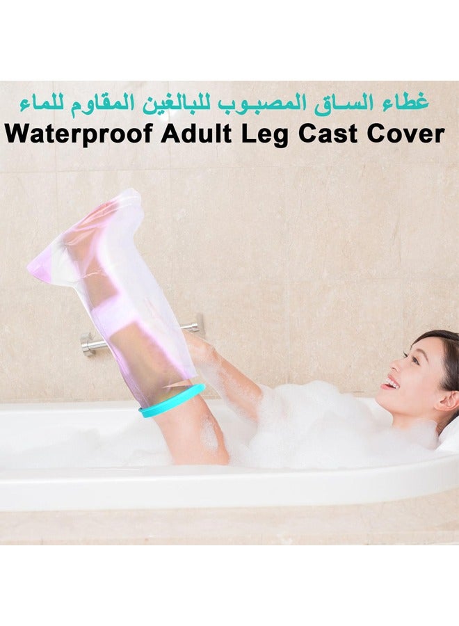 rocooart 100% Extra Large Shower and Bath Waterproof Foot Muff, Reusable Full Leg Protector, Sealed to Keep Wound Dressings Dry and isolate Burned Feet, ankles, Toes, Knees - Image 4