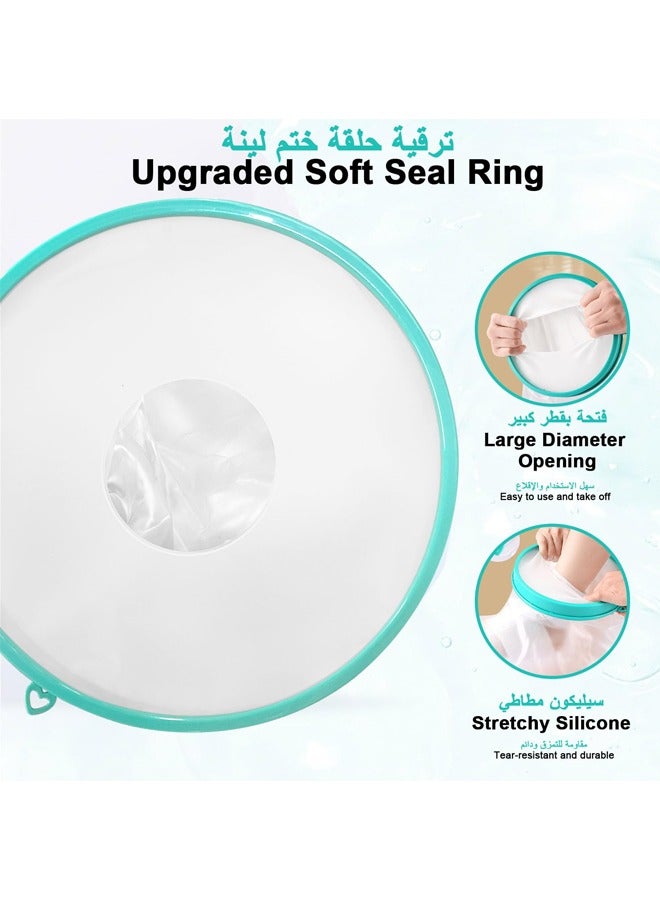 rocooart 100% Extra Large Shower and Bath Waterproof Foot Muff, Reusable Full Leg Protector, Sealed to Keep Wound Dressings Dry and isolate Burned Feet, ankles, Toes, Knees - Image 5