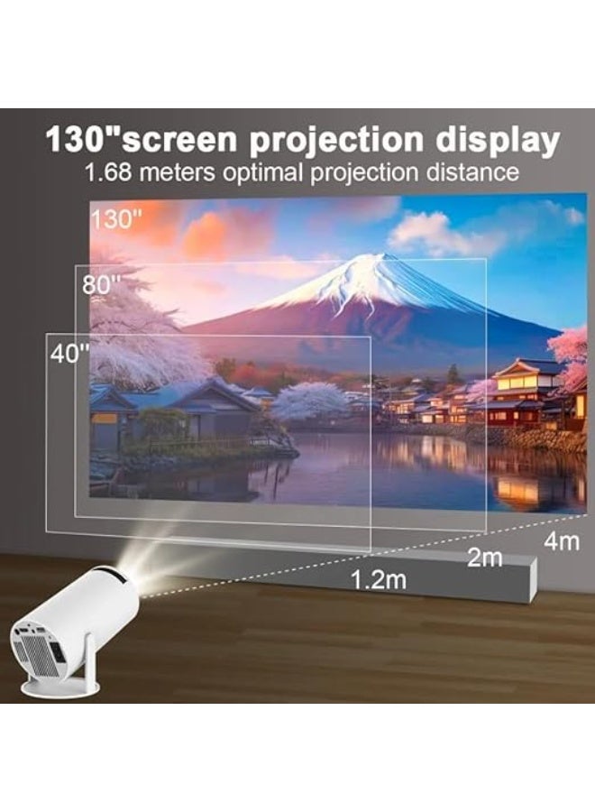 Mini 4K Portable Projector HY300 – 5G WiFi 6, Bluetooth 5.0, Android 11, 1080P Full HD Support, 8000 Lumens, LED Auto Horizontal Correction, 180° Rotation - Image 2