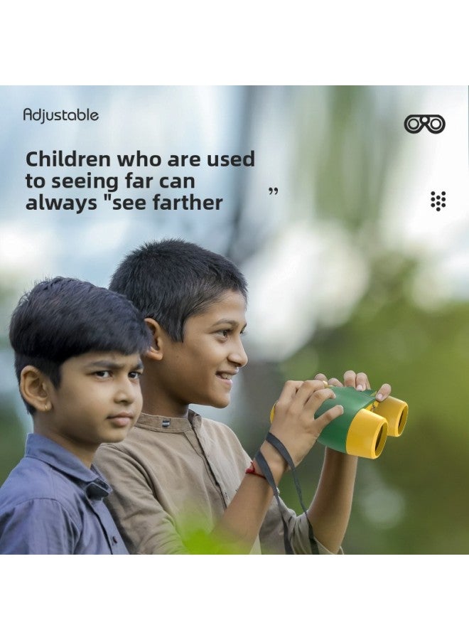 Children's Telescope Outdoor Portable Binocular Optical High-power HD Student Handheld High-end Science And Education Toys-Color:8631 * Jungle Green - Image 4