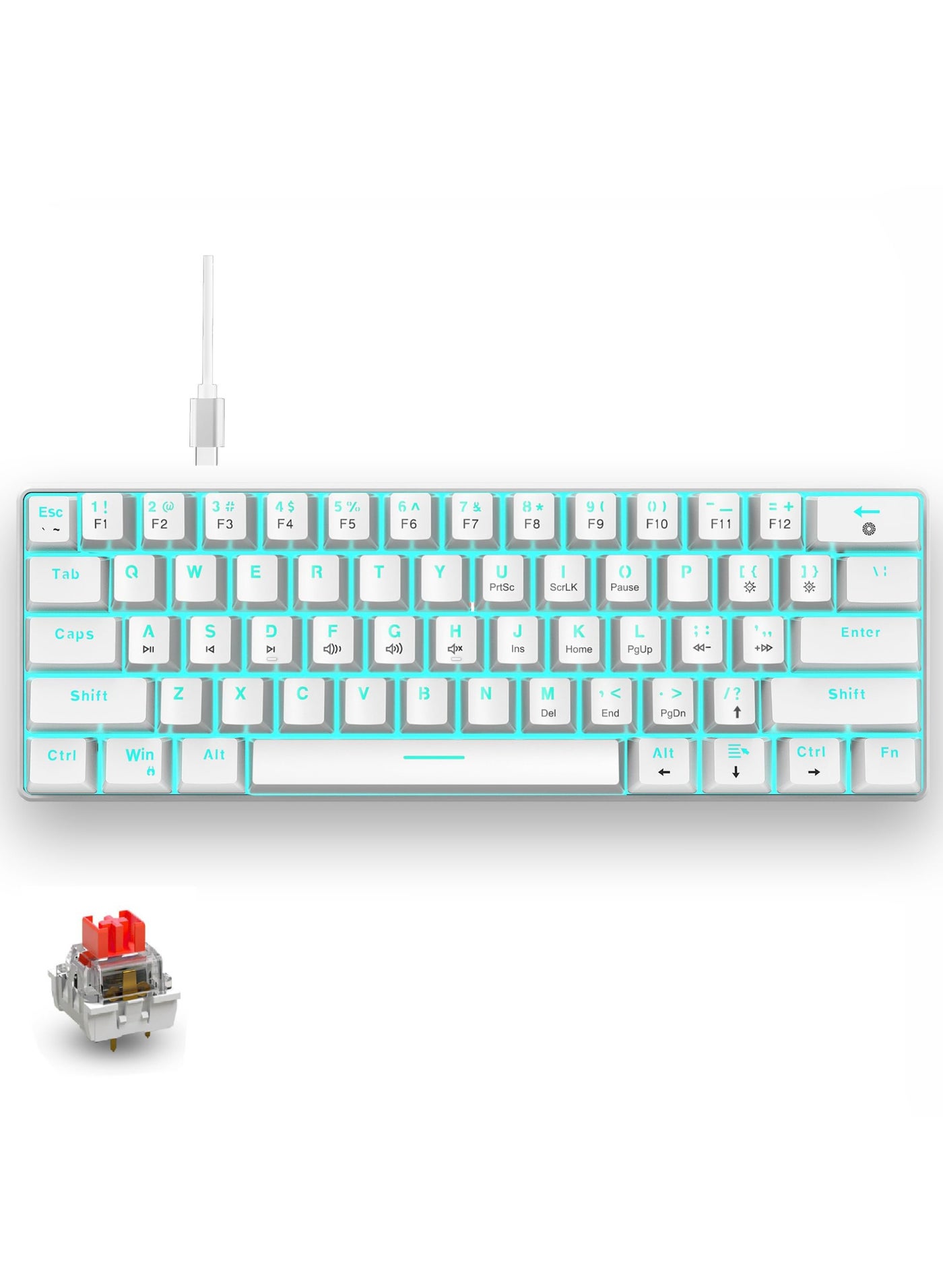 rockpow Rockpow 60 Mechanical Gaming Keyboard Z222155F54F9E6D4AE681Z