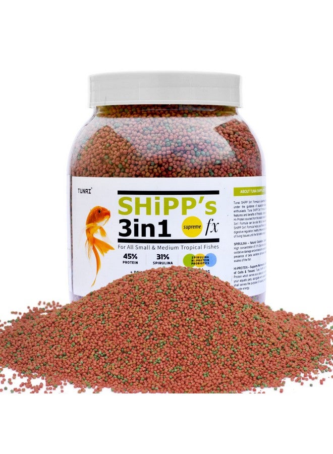 TUNAI 3In1 1Mm Pellets Shipp Formula Fish Food|450G|Aquarium Fish Food For All Adult Small To Medium Tropical Fishes - Image 1
