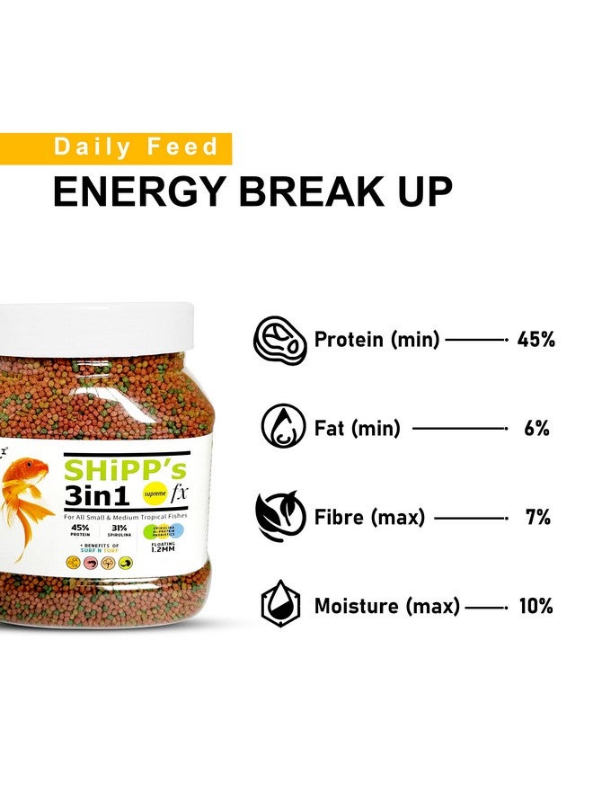 TUNAI 3In1 1Mm Pellets Shipp Formula Fish Food|450G|Aquarium Fish Food For All Adult Small To Medium Tropical Fishes - Image 5