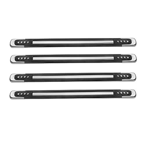 MIZZEO Anti-Collision Bumper Guard Strip, Anti-Scratch Bumper Protector (Black and Chrome, Set of 4) for Toyota Innova (Type-II) 2009-2012 - Image 1