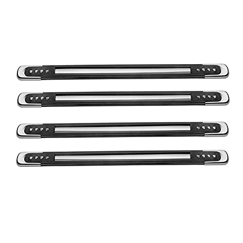 MIZZEO Anti-Collision Bumper Guard Strip, Anti-Scratch Bumper Protector (Black and Chrome, Set of 4) for Toyota Innova (Type-II) 2009-2012 - Image 2