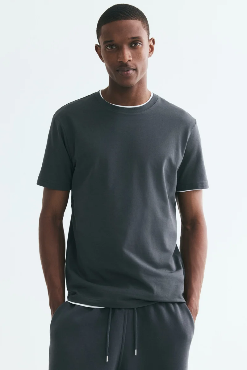 Round-neck T-shirt Slim fit