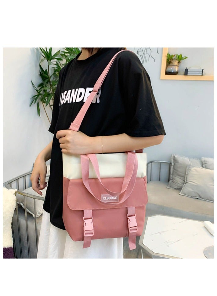 4pcs Backpack School Book Bag Set Kawaii Teddy Bear Pendant Canvas Combo Girl Student Tote - Image 3