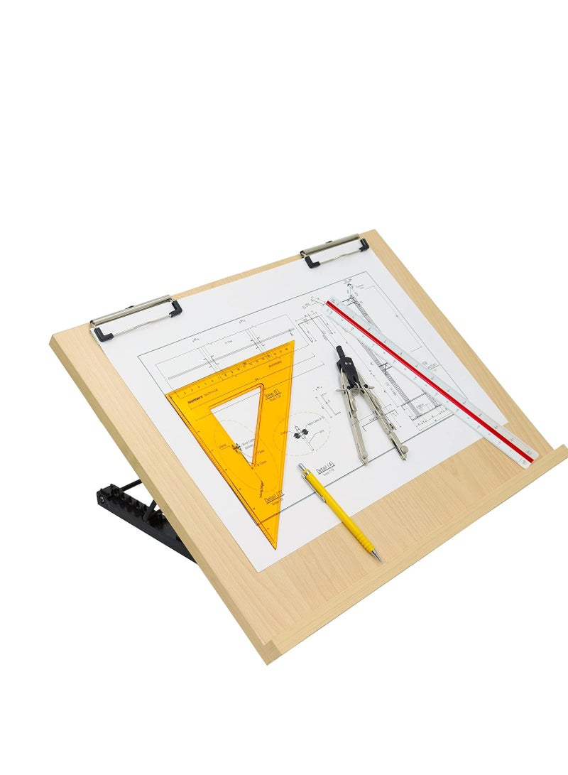 Isomars Drawing Board - Table Model Foldable Board with Clips - Drawing & Drafting Board (A2 (18.5 x 25.5 inches) - Image 1