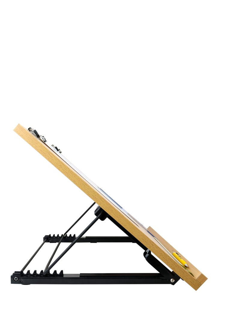 Isomars Drawing Board - Table Model Foldable Board with Clips - Drawing & Drafting Board (A2 (18.5 x 25.5 inches) - Image 2