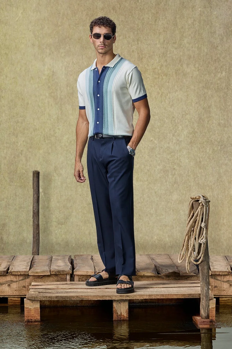 سنيتش قميص بولو محبوك فاخر من نادي اليخوت