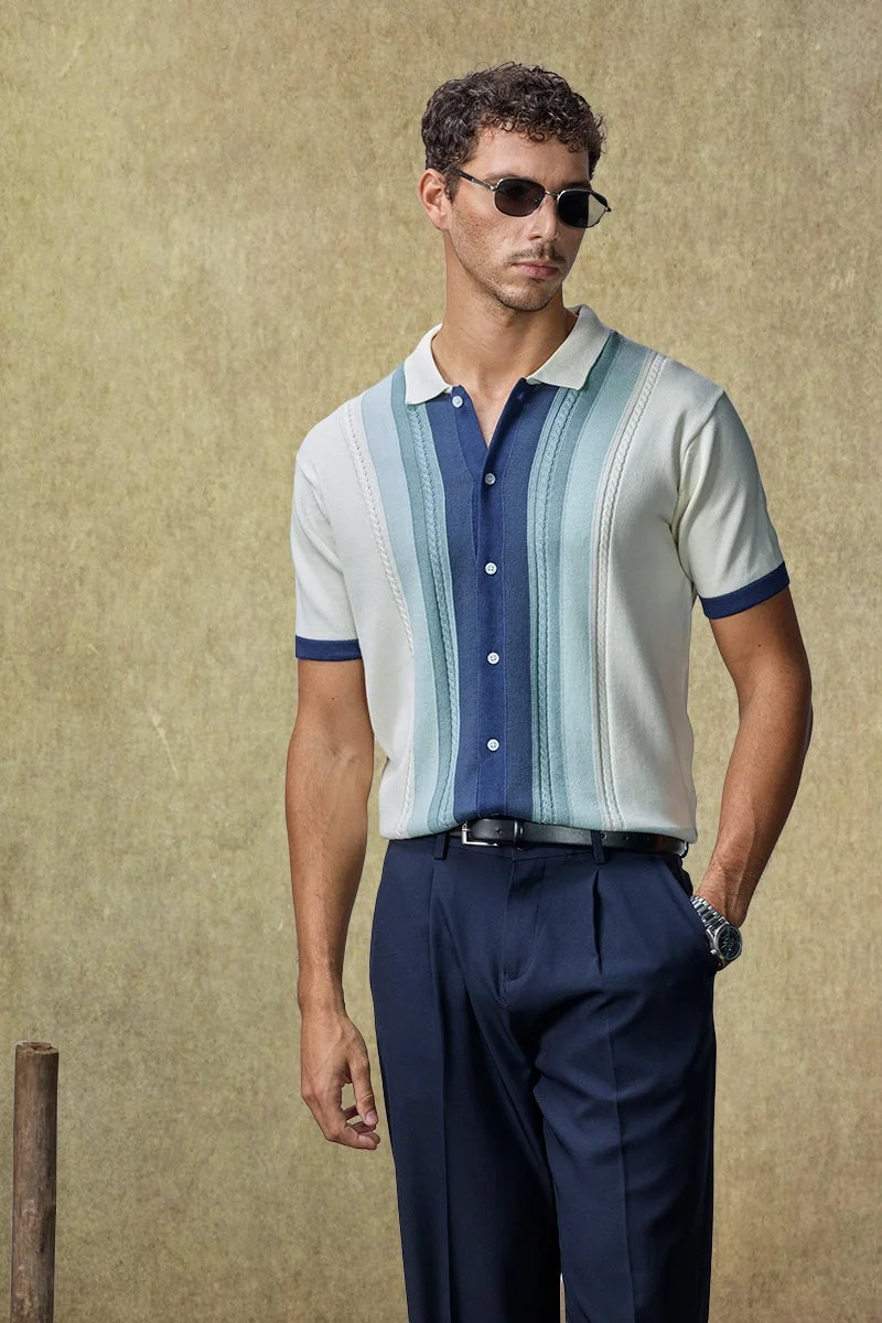 سنيتش قميص بولو محبوك فاخر من نادي اليخوت