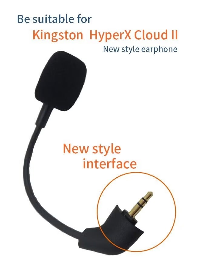 Replacement Game microphone suitable for Kingston HyperX Cloud 2 II Cloud Core Cloud Pro CloudX Xbox One Nintendo Switch PS4 Computer PC Gaming Headsets - Image 2