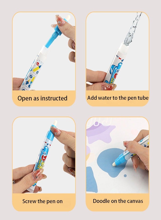 80*60CM Large Magic Water Drawing Mat Painting Kit Toys Doodling Mat Coloring Mat Desert World  - Image 5