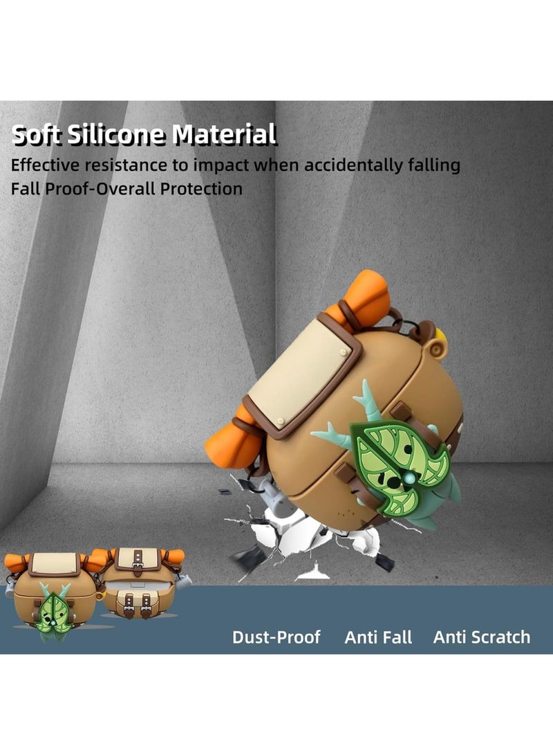 SOLARAE Silicone Case Cover for Bose Ultra Open Earbuds, Shockproof Full Protective Korok Case with Carabiner, Anime Silicone Yamaha Protective Cover for Bose Ultra Open - Image 2