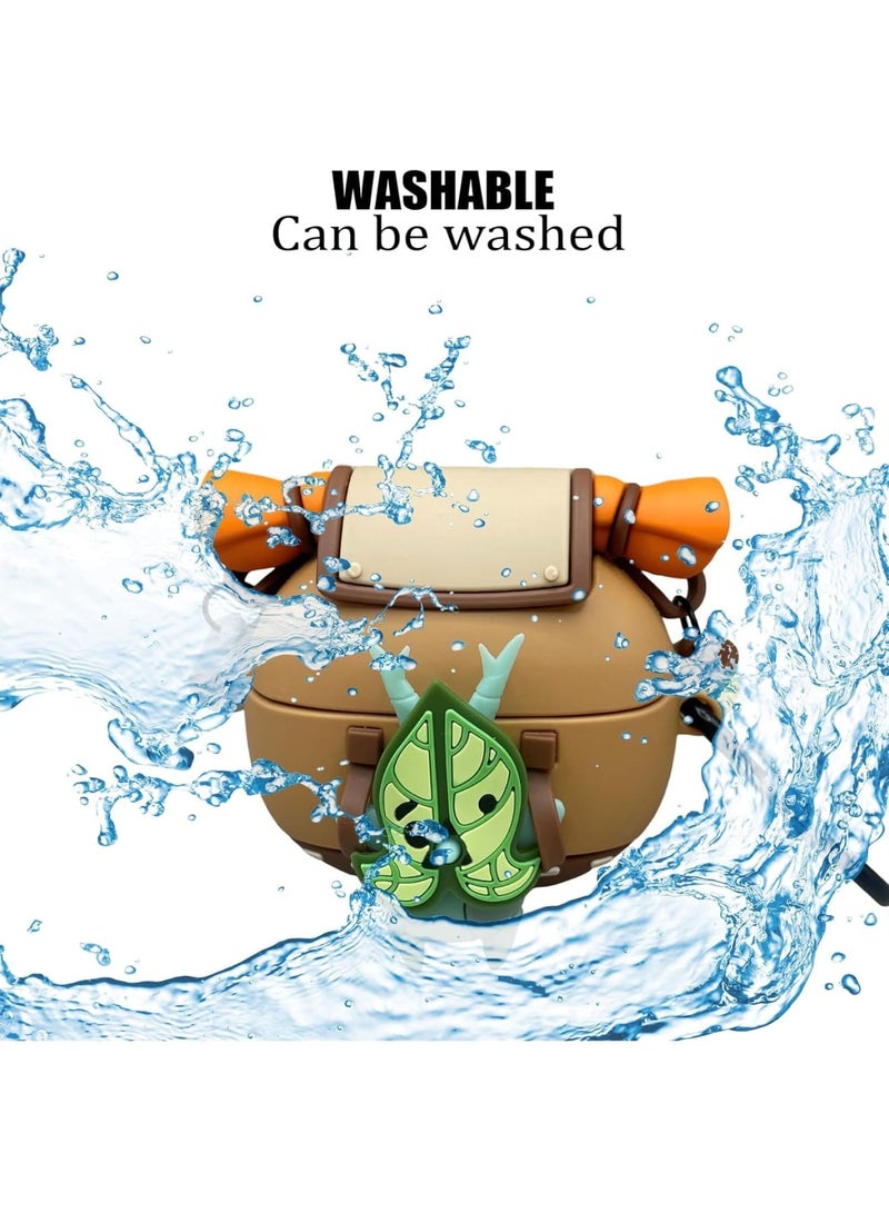 SOLARAE Silicone Case Cover for Bose Ultra Open Earbuds, Shockproof Full Protective Korok Case with Carabiner, Anime Silicone Yamaha Protective Cover for Bose Ultra Open - Image 4