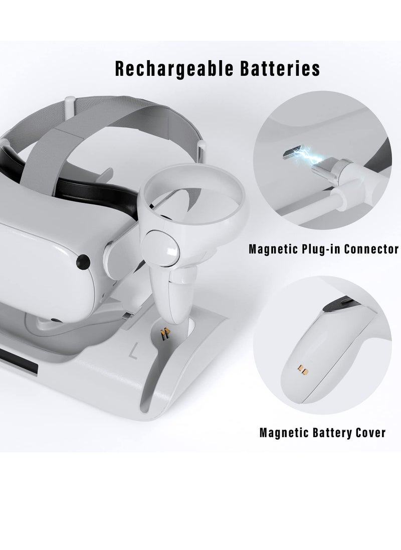 Generic - For Oculus Quest 2 USB dock stand, VR headset high-speed charging station with breathing light handle storage - Image 1
