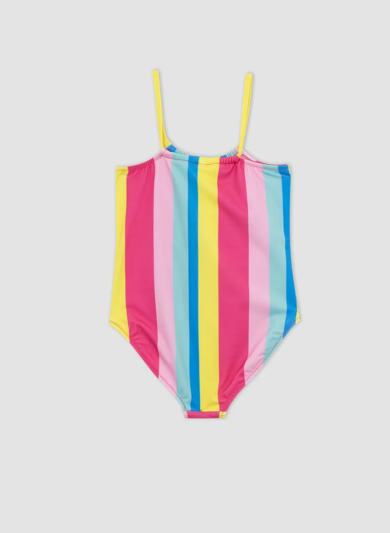 DeFacto Kids Color Block Striped Swimsuit