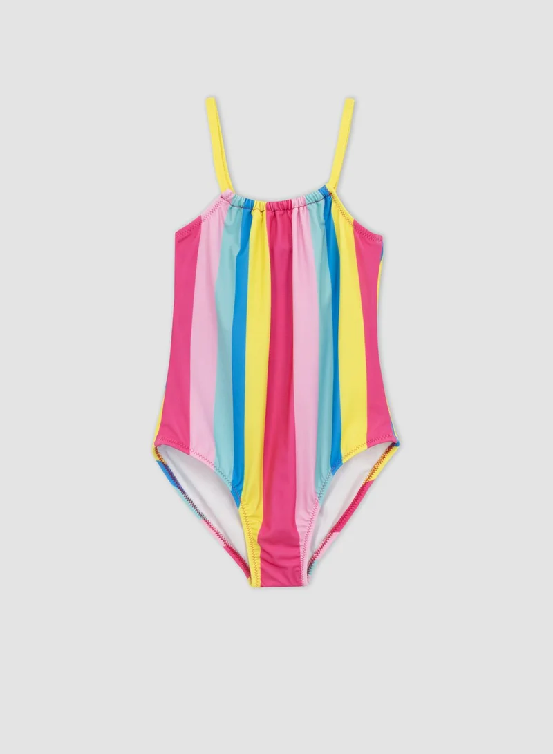 DeFacto Kids Color Block Striped Swimsuit