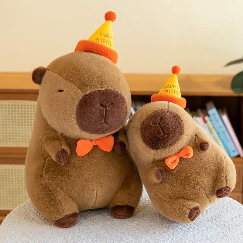 Y&D Hot 20-50cm Cute Top Hat Kapibara Plush Toy – Stuffed Animal Capybara Guinea Pig Hybrid for Birthday Party Decoration, Creative Funny Gift for Kids & Adults - Image 5