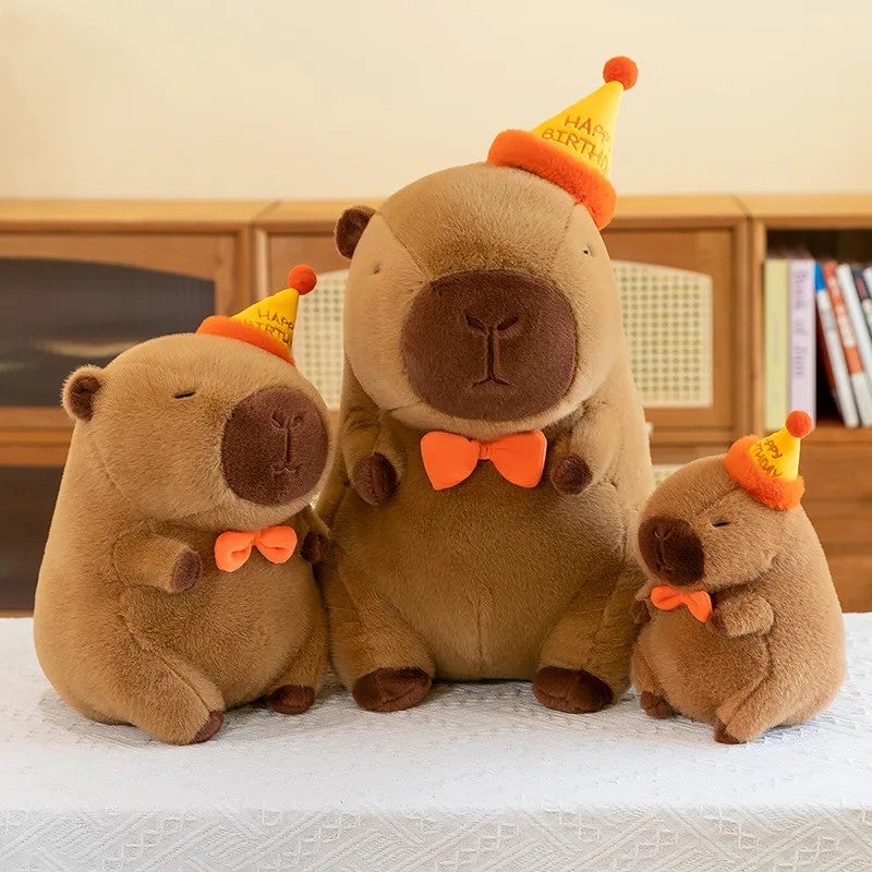 Y&D Hot 20-50cm Cute Top Hat Kapibara Plush Toy – Stuffed Animal Capybara Guinea Pig Hybrid for Birthday Party Decoration, Creative Funny Gift for Kids & Adults - Image 4