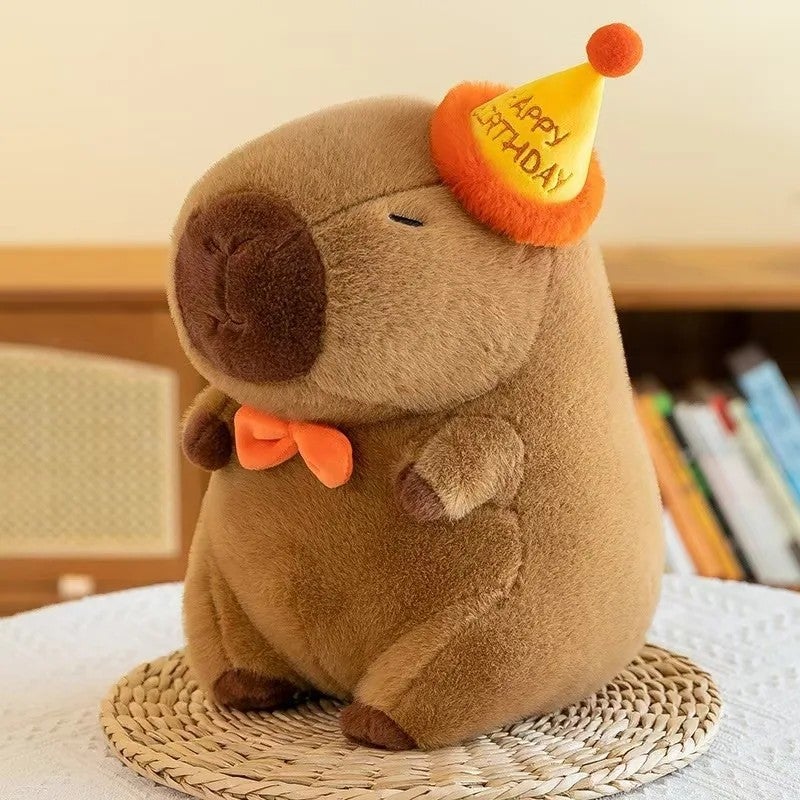 Y&D Hot 20-50cm Cute Top Hat Kapibara Plush Toy – Stuffed Animal Capybara Guinea Pig Hybrid for Birthday Party Decoration, Creative Funny Gift for Kids & Adults - Image 1