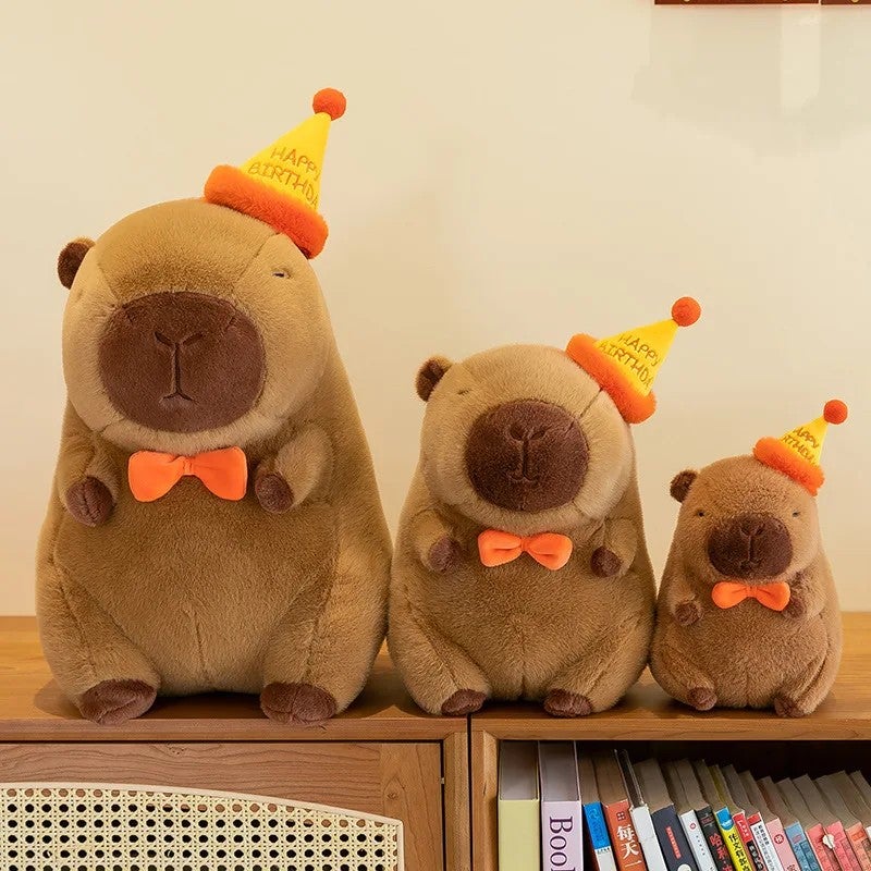 Y&D Hot 20-50cm Cute Top Hat Kapibara Plush Toy – Stuffed Animal Capybara Guinea Pig Hybrid for Birthday Party Decoration, Creative Funny Gift for Kids & Adults - Image 3