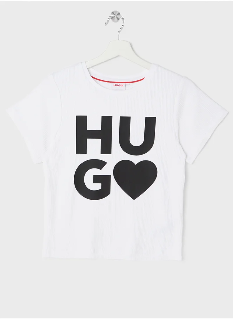 هوجو Kids Logo T-Shirt