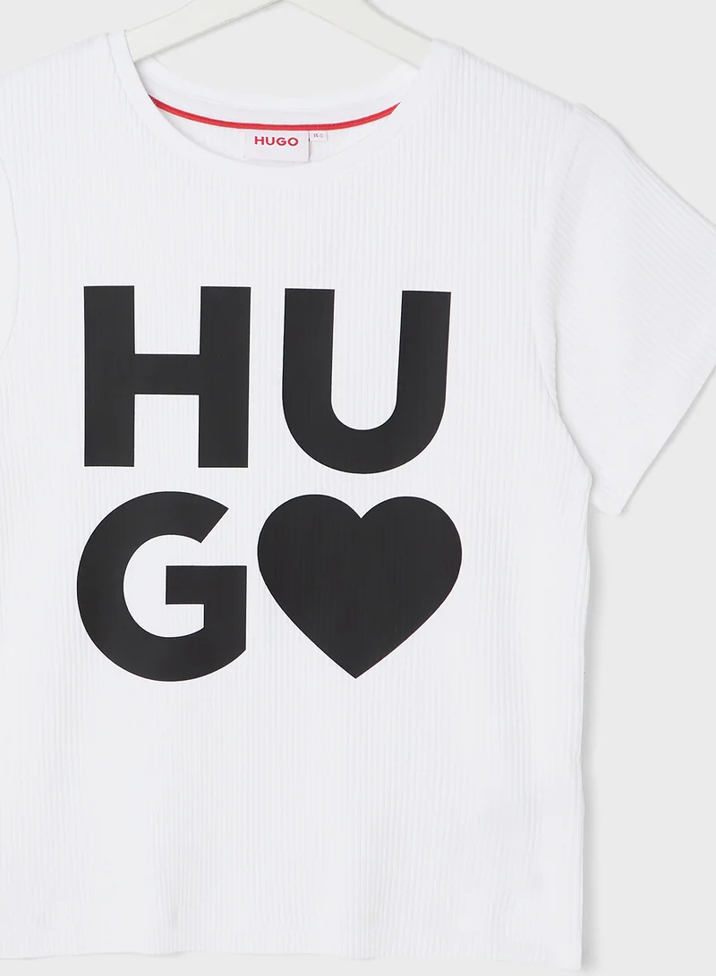 HUGO Kids Logo T-Shirt