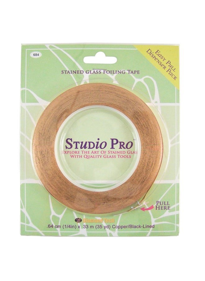Studio PRO - 7/32-Inch Black Lined Copper Foil - Image 1