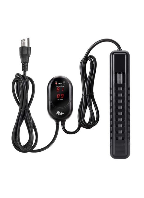 AQQA Submersible Aquarium Heater,100W/200W/300W/500W/800W/1000W/1200W Fish Tank Heater,External Temperature Controller LED Temperature Display,Suitable for Saltwater and Freshwater(200W)
