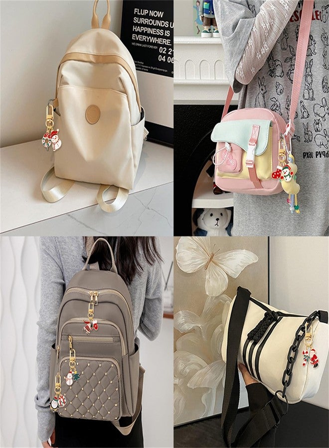 RLHRNDE 24 Pcs Christmas Keychain Set for Women Men Charm Keychain Bags Lanyards Xmas Jewelry Gifts (24 PCS) - Image 2