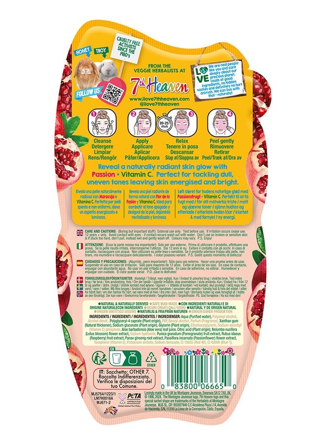 7th Heaven قناع تقشير مضيء بتركيبة الباشن 10 مل - Image 2